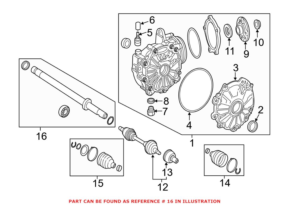 Mercedes CV Intermediate Shaft - Front 2053309905